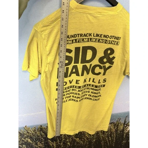 Vintage Sid & Nancy Movie Promo T-Shirt 1986 Size Large Sex Pistols Made In USA